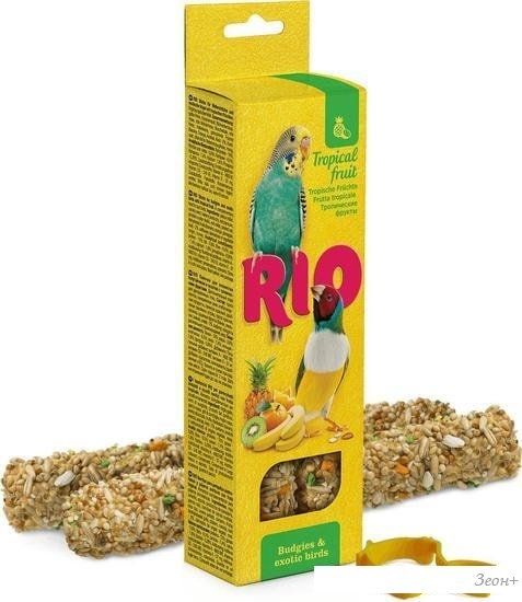 Лакомство для птиц Rio Палочки с тропическими фруктами 2х40 г