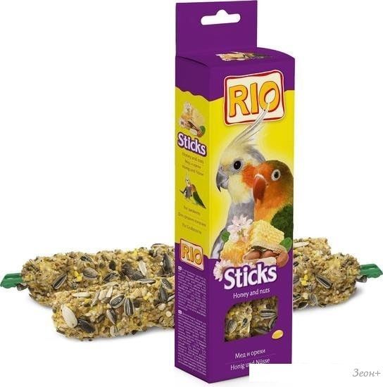 Лакомство для птиц Rio Палочки с медом и орехами 2х75 г