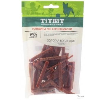 Лакомство для собак TiTBiT Говядина по-строгановски 80 г