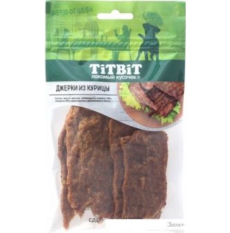 Лакомство для собак TiTBiT Меню от Шефа Джерки мясные из курицы 70 г