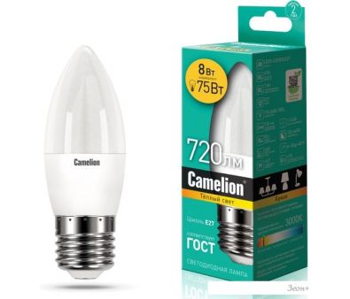   Camelion LED8-C35/830/E27
