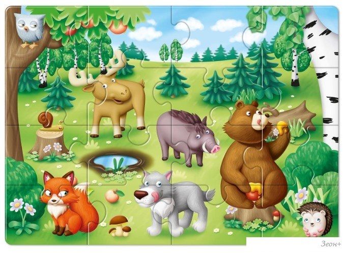 Baby Toys First Puzzle Кто живет в лесу 04190