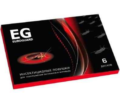 Ловушка от насекомых Euroguard От тараканов (6 шт)