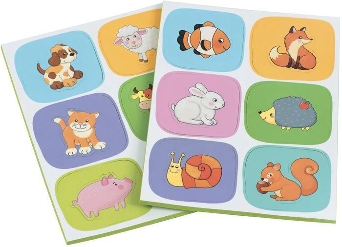 Развивающая игра Айрис-Пресс Мягкие игры. Вкладыши. Зверушки 9785811258062