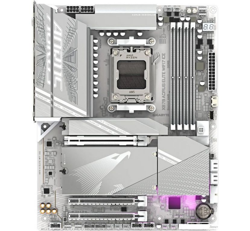 Материнская плата Gigabyte X870 Aorus Elite WiFi7 Ice