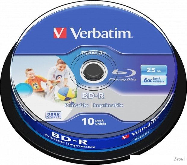 BD-R диск Verbatim 25Gb 6x 43804 (10 шт.)