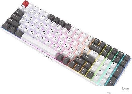 Клавиатура Royal Kludge RK100 RGB (белый/серый, RK Red)