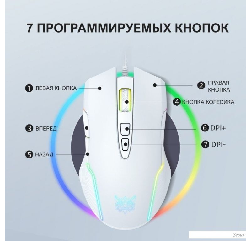 Игровая мышь Onikuma CW905 White Twist