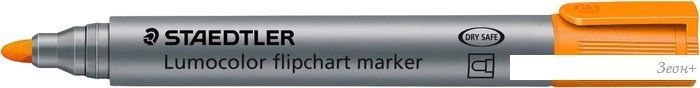 Маркер Staedtler Lumocolor flipchart marker 356-4 (1 шт, оранжевый)