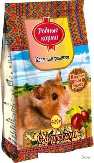 Корм для грызунов Родные корма Для хомяков с фруктами 400 г