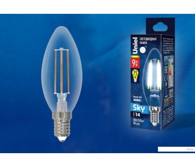  Uniel LED-C35-9W/4000K/E14/CL PLS02WH UL-00005161