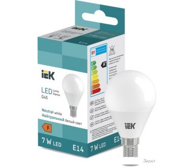   IEK LED Globe G45 600lm 4000K E14