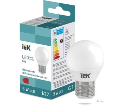   IEK LED Globe G45 400lm 4000K E27