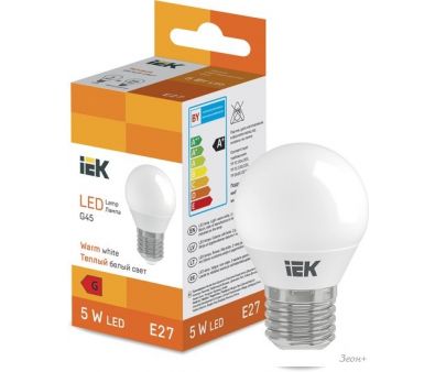   IEK LED Globe G45 400lm 3000K E27