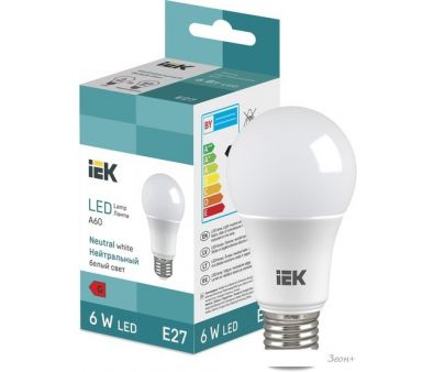   IEK LED Bulb A60 510lm 4000K E27