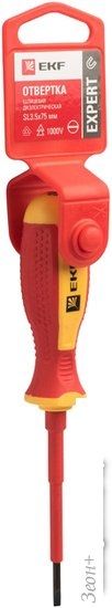 Отвертка EKF Expert SL3x75 мм sl-3-75-exp-in