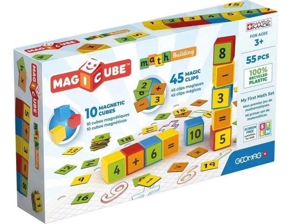 Geomag Магнитные кубики учим математику GM256