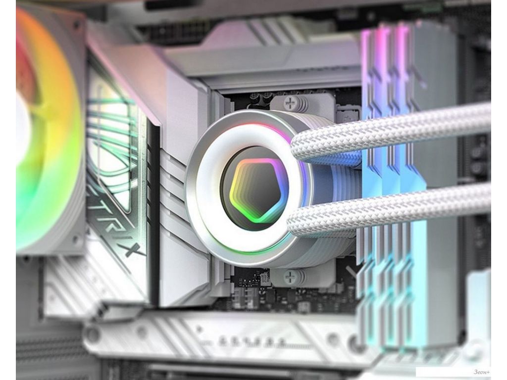 Система жидкостного охлаждения для процессора ID-Cooling FX360 INF White