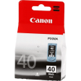 Картридж струйный Canon PG-40BK 0615B001 черный (400стр.) для Canon FAX-JX200, FAX-JX500; PIXMA IP1200, IP1700, IP2200, IP6210, MP140, MP150, MP160, MP170, MP180, MP190, MP210, MP220, MP450, MP460, MP470, MX300, MX310, iP1300, iP1600, iP1800, iP1900, ...