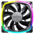Вентилятор для корпуса Montech AX120 ARGB 120х120x25 черный 4-pin 27дБ (упак.:3шт) (AX120 PWM BLACK 3 IN 1) Ret