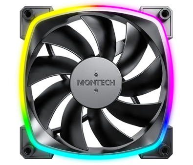    Montech AX120 ARGB 120120x25  4-pin 27 (.:3) (AX120 PWM BLACK 3 IN 1) Ret