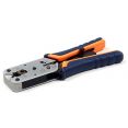 Инструмент обжимной Hyperline HT-L2182R для RJ-50/RJ-45/RJ-12/RJ-11 (упак:1шт) синий/оранжевый
