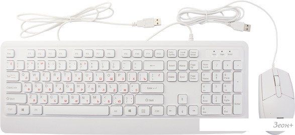 Офисный набор ТЕСЛА MKB-001 (белый)