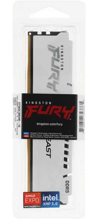 Оперативная память Kingston FURY Beast 16ГБ DDR5 6000 МГц KF560C30BWE-16