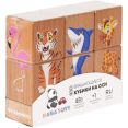 Кубики Mega Toys Кубики на оси Дикие животные 15202