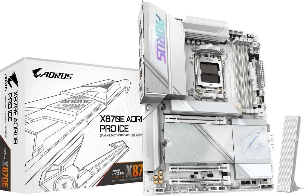 Материнская плата Gigabyte X870E Aorus Pro Ice