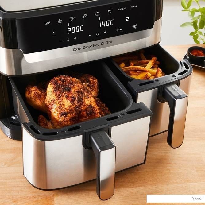 Аэрофритюрница Tefal Dual Easy Fry & Grill EY905D
