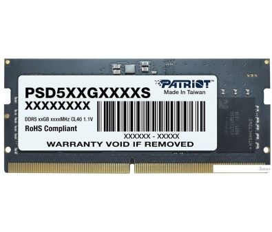   Patriot Signature Line 16 DDR5 SODIMM 5200  PSD516G520081S