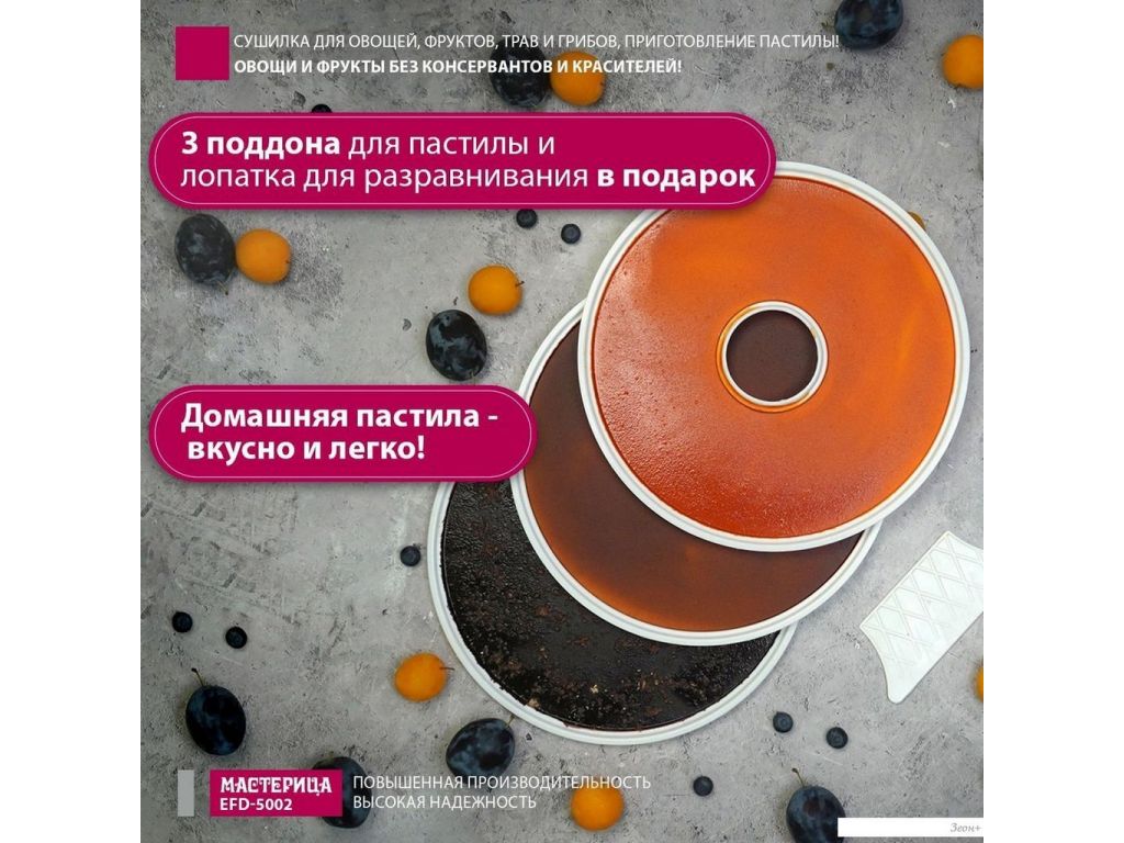 Сушилка для овощей и фруктов Мастерица EFD-5002