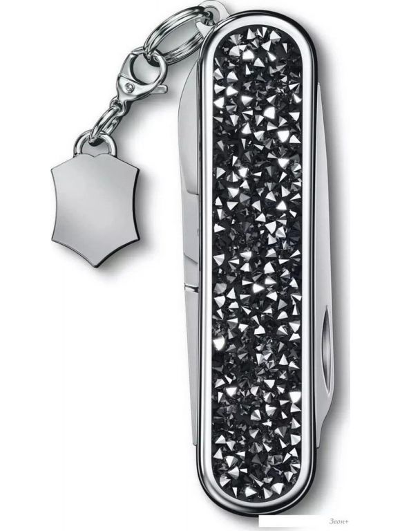 Мультитул Victorinox Classic Brilliant Crystal (черный/серебристый)