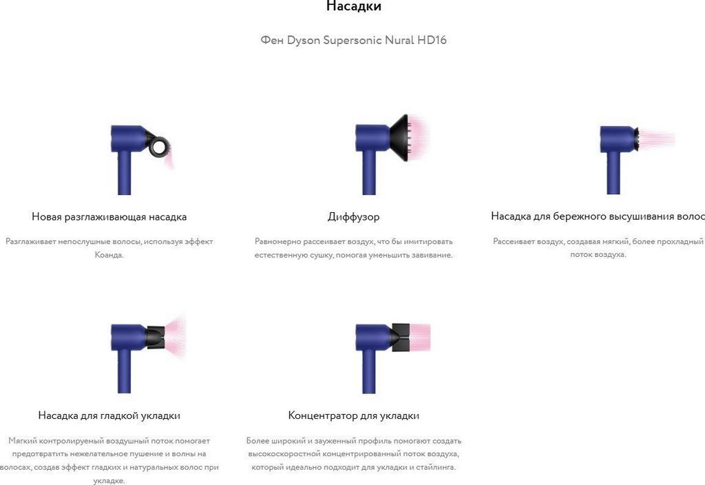 Фен Dyson HD16 515092-01 (синий/топаз)