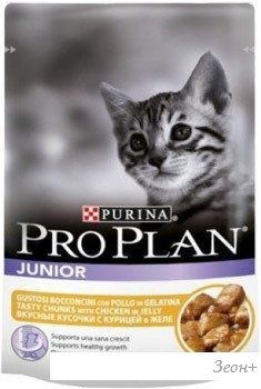 Корм для кошек Pro Plan Junior с курицей 0.085 кг