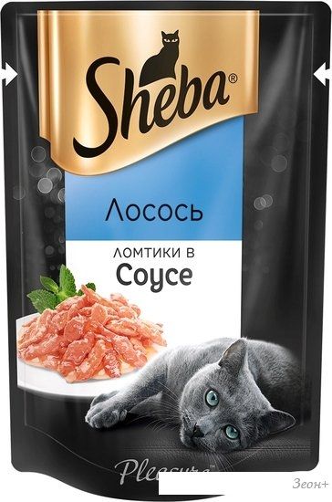 Пресервы Sheba Ломтики в соусе. Лосось 75 г