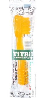 Лакомство для собак TiTBiT Dental+ Зубная щетка с мясом индейки 13 г