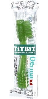 Лакомство для собак TiTBiT Dental+ Зубная щетка с мясом кролика 13 г