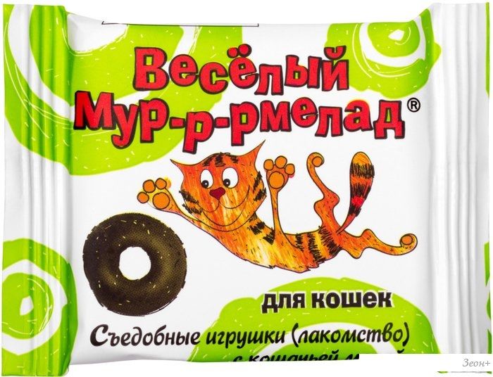 Лакомство для кошек Veda Веселый мур-р-рмелад с кошачьей мятой 6 г