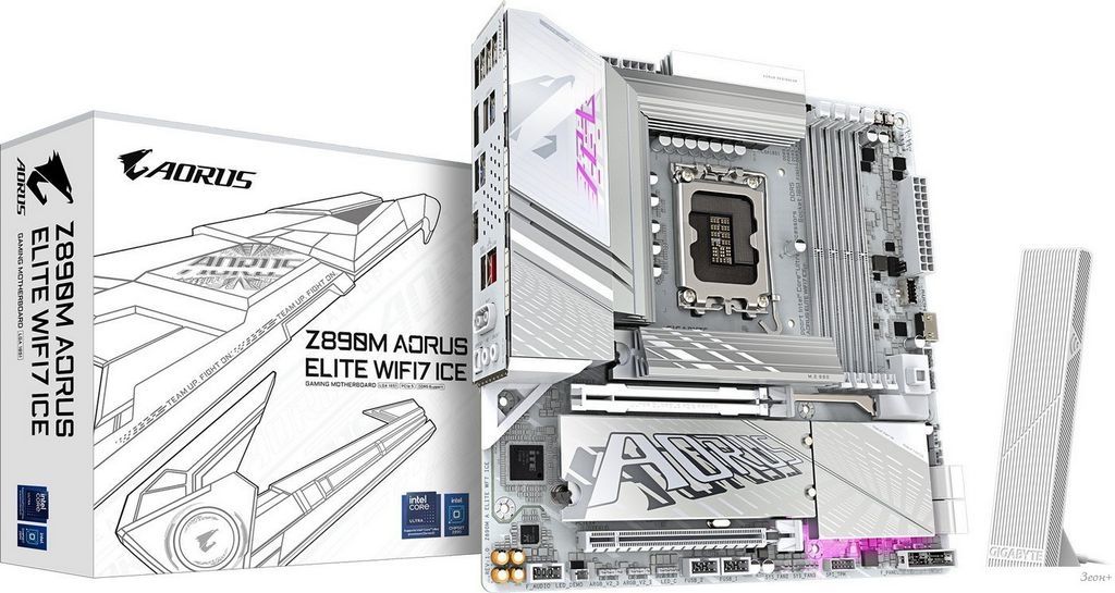 Материнская плата Gigabyte Z890M Aorus Elite WiFi7 Ice