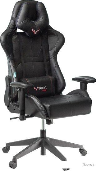 Офисное кресло Бюрократ Zombie Viking 5 Aero Black Edition (искусственная кожа черный)
