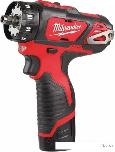 Дрель-шуруповерт Milwaukee M12 BDDXKIT-202C 4933447836 (с 2-мя АКБ, кейс)