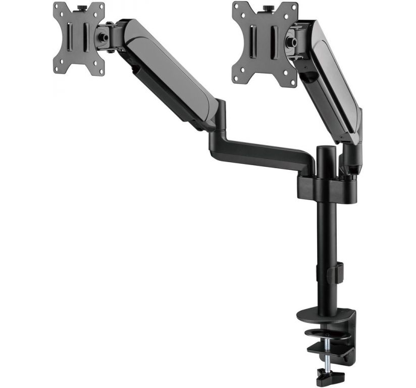 Кронштейн для мониторов ЖК Digma D-MM202D черный 17"-32" макс.9кг крепление к столешнице поворот и наклон
