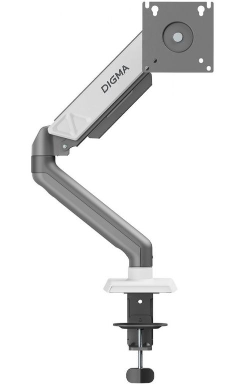 Кронштейн для мониторов ЖК Digma D-MM101 серый 17"-32" макс.9кг крепление к столешнице поворот и наклон