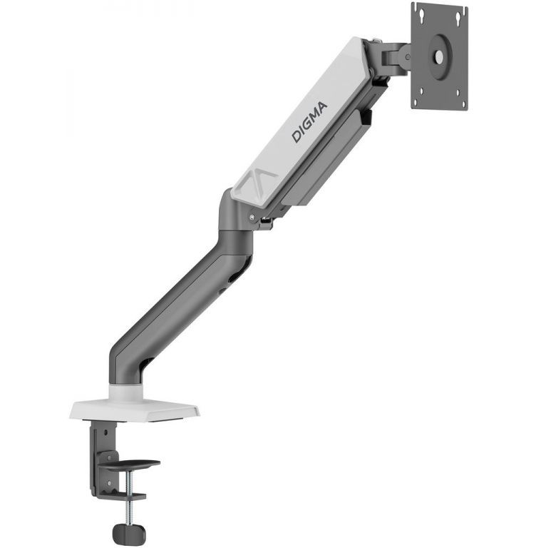 Кронштейн для мониторов ЖК Digma D-MM101 серый 17"-32" макс.9кг крепление к столешнице поворот и наклон