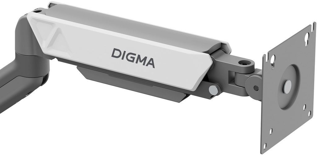 Кронштейн для мониторов ЖК Digma D-MM101 серый 17"-32" макс.9кг крепление к столешнице поворот и наклон