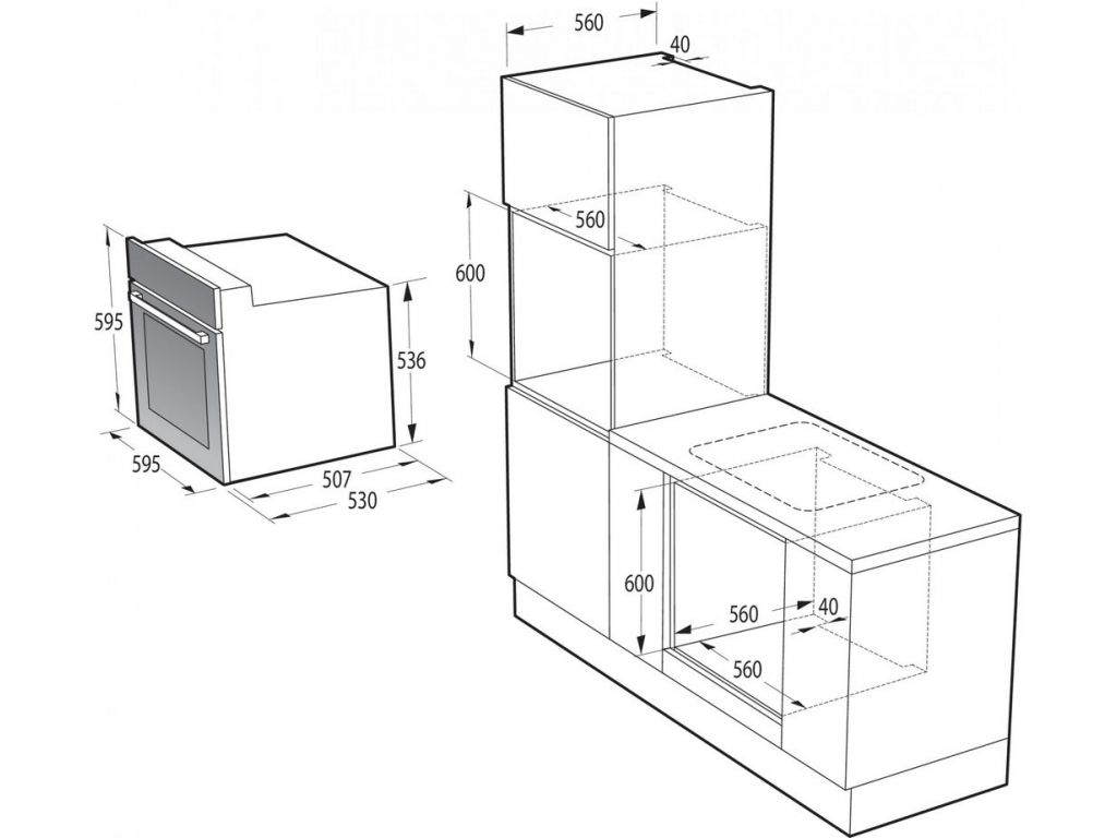 Электрический духовой шкаф Gorenje BO6737E03NWG