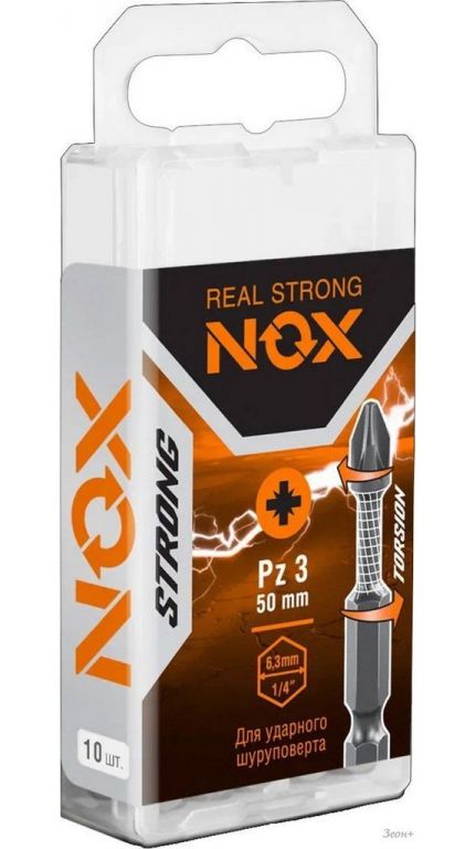 Набор бит Nox Strong Torsion E6.3 Pz3-70 337370 (10 шт)