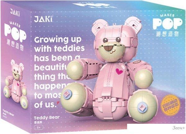 Jaki Розовый Мишка Тэдди JK8133